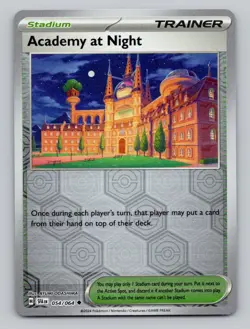 Academy at Night 054/064 Uncommon Shrouded Fable Pokemon Reverse Holo Near Mint - Image 1