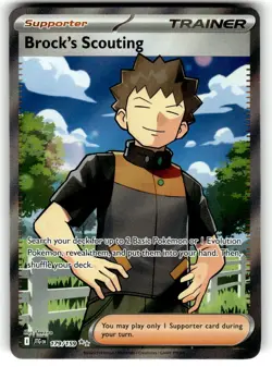 Pokemon Journey Together Card #179/159 HBrock's Scouting Ultra Rare - Image 1