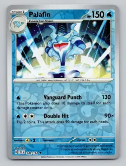 Palafin 049/162 Uncommon Temporal Forces Pokemon Reverse Holo Near Mint - Image 1