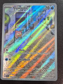 POKEMON CARD Slowpoke 204/198 Sv01: Scarlet & Violet Base Set Holo - Image 1
