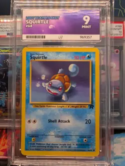 Pokemon Squirtle Team Rocket Card 68/82 ACE 9 Vintage WOTC - Image 1