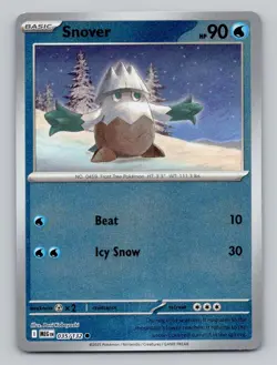 Snover 035/132 Common Mega Evolution Pokemon Reverse Holo Near Mint - Image 1