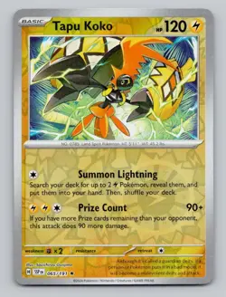Tapu Koko 65/191 Promo Deck Exclusives Pokemon Near Mint - Image 1