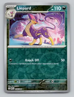 Liepard 056/086 Uncommon White Flare Pokemon Reverse Holo Near Mint - Image 1