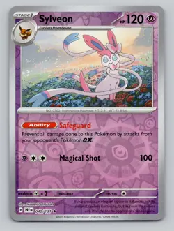 Sylveon 040/131 Rare Prismatic Evolutions Pokemon Reverse Holo Near Mint - Image 1