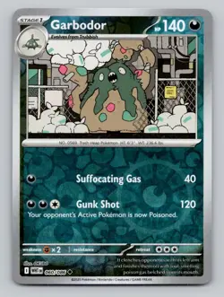 Garbodor 060/086 Uncommon White Flare Pokemon Reverse Holo Near Mint - Image 1