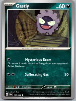 Gastly 102/162 Near Mint SV05: Temporal Forces Pokemon Shipnow - Image 1