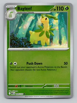 Bayleef 009/132 Common Mega Evolution Pokemon Reverse Holo Near Mint - Image 1