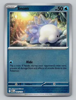 Snom 042/132 Common Mega Evolution Pokemon Reverse Holo Near Mint - Image 1