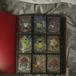 Pokemon TCG Topps 1999 9-Card Lot Binder Pages, Foil/Holo GX Salazzle - Image 1