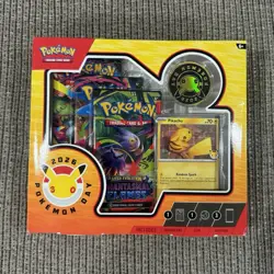 Pokemon TCG Pokemon Day 2026 Collection Box Pikachu Stamped Promo - Image 1