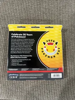 Pokemon TCG Pokemon Day 2026 Collection Box Pikachu Stamped Promo - Image 2
