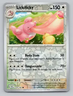 Reverse Holo Lickilicky 125/162 Common Temporal Forces Pokemon - Image 1
