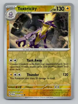 Reverse Holo Toxtricity 072/198 Uncommon Scarlet & Violet Pokemon - Image 1