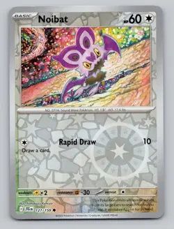 Reverse Holo Noibat 127/159 Common Journey Together Pokemon - Image 1