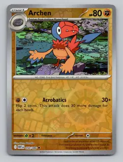 Reverse Holo Archen 050/086 Uncommon White Flare Pokemon - Image 1