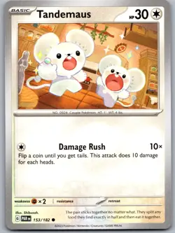 Tandemaus 153/182 Near Mint SV04: Paradox Rift Pokemon Shipnow - Image 1