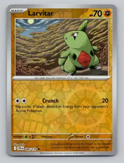 Reverse Holo Larvitar 080/159 Common Journey Together Pokemon - Image 1