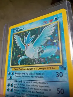 Pokemon TCG Fossil Set Holographic Articuno 2/62 (NM-LP) - Image 2