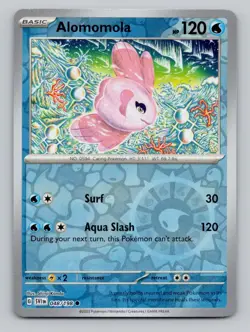 Reverse Holo Alomomola 048/198 Common Scarlet & Violet Pokemon - Image 1