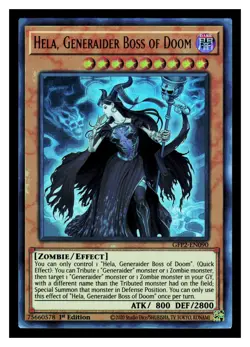 YuGiOh GFP2-EN090 Hela, Generaider Boss of Doom The 2nd Haunting Ultra Rare - Image 1
