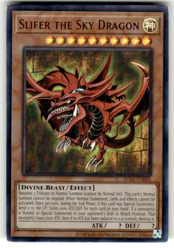 YuGiOh Egyptian God Deck Card EGS1-EN001 UR Slifer the Sky Dragon - Image 1