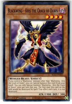 YuGiOh Battles of Legend: Chapter 1 Card BLC1-EN143 Blackwing - Kris the Crack - Image 1