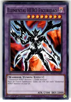 YuGiOh Battles of Legend: Chapter 1 Card BLC1-EN141 Elemental HERO Escuridao - Image 1