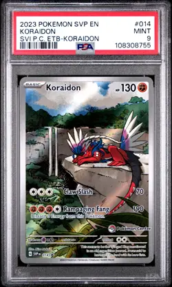Koraidon #014 PSA 9 - 2023 Pokemon Svp En-Sv Black Star Promo - Image 1