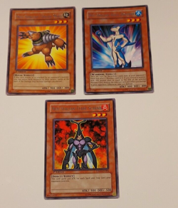 YuGiOh Neo-Spacian Grand Mole, Flare Scarab, Aqua Dolphin 1st Edition Lot x 3 - Image 1