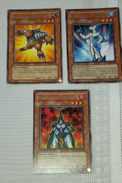 YuGiOh Neo-Spacian Grand Mole, Flare Scarab, Aqua Dolphin 1st Edition Lot x 3 - Image 4