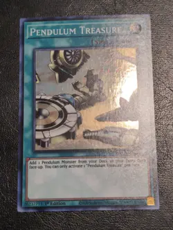 Yu-Gi-Oh! SUPER RARE CARD PENDULUM TREASURE DAMA-EN068 1ST NM - Image 1