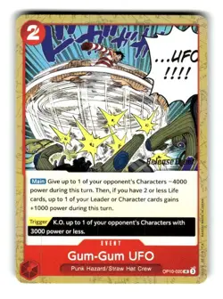 One Piece Release Event Card Gum-Gum UFO OP10-020 UC - Image 1