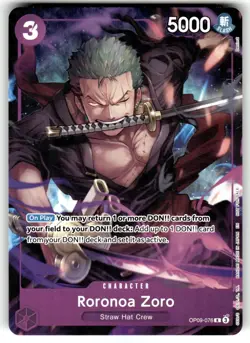 One Piece Promotion Card OP09-076 Roronoa Zoro (Welcome Pack Vol. 2) - Image 1