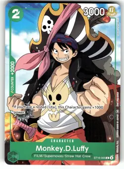 One Piece Promotion Card ST16-005 Monkey.D.Luffy (Welcome Pack Vol. 2) - Image 1