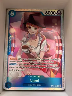 OP11-054 Nami English SR One Piece TCG Card Game - Image 1