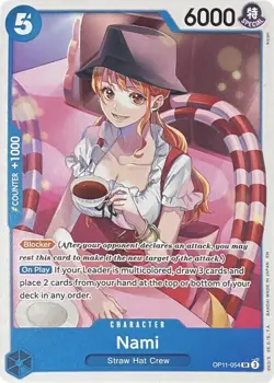 OP11-054 Nami English SR One Piece TCG Card Game - Image 2