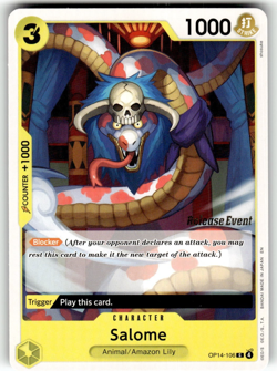 One Piece The Azure Sea's Seven Release Event Card OP14-106 Salome - Image 1
