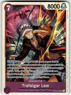 One Piece Legacy of the Master FOIL Card OP12-073 Trafalgar Law - Image 1