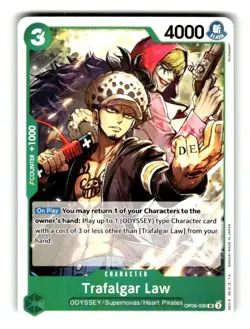 One Piece Tournament Pack Trafalgar Law Card OP09-030 UC - Image 1