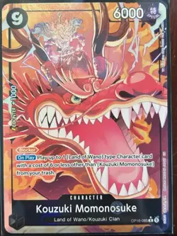 Kouzuki Momonosuke OP16-085 Alt Art SR One Piece TCG English - Image 1