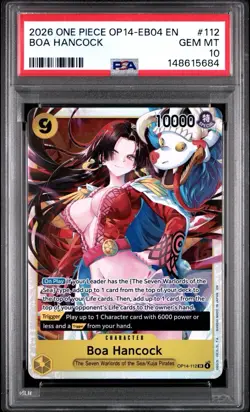 Bandai One Piece CCG OP14-EB04 #112 Boa Hancock Special English 2026 PSA 10 - Image 1