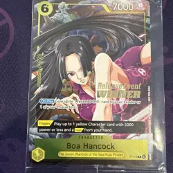 One Piece TCG Boa Hancock- P-115 OP15 Release Event Winner Promo SEALED - Image 2