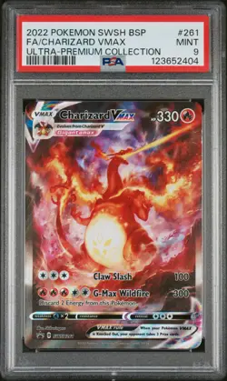 Charizard Vmax #261 PSA 9 - 2022 Pokemon Swsh Black Star Promo - Image 1