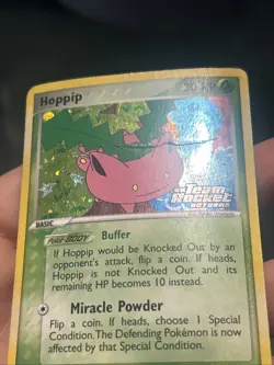 Pokemon TCG Hoppip 2004 EX Team Rocket Returns 57/109 Reverse Holo Stamped- DMG - Image 3