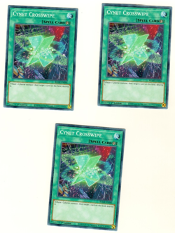 Set Of 3 Cynet Crosswipe BODE-EN096 Burst Of Destiny 1st Edition Yugioh - Image 3