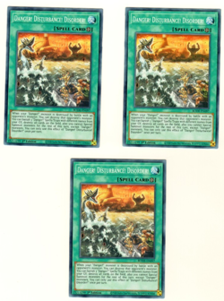 Set Of 3 Danger! Disturbance! Disorder! Burst Of Destiny 1st Edition Yugioh - Image 3