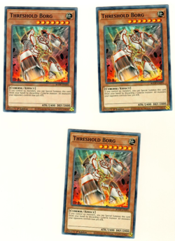 Set Of 3 Threshold Borg BODE-EN095 Burst Of Destiny 1st Edition Yugioh - Image 1