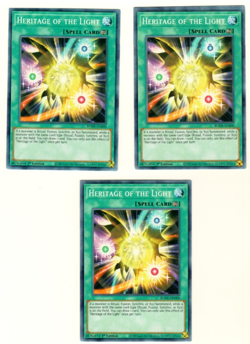 Set Of 3 Heritage Of Light BODE-EN000 Burst Of Destiny 1st Edition Yugioh - Image 1