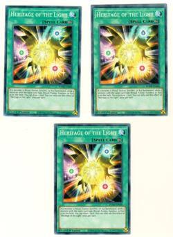 Set Of 3 Heritage Of Light BODE-EN000 Burst Of Destiny 1st Edition Yugioh - Image 3